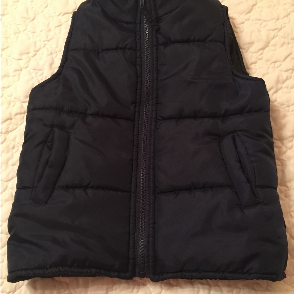 Little Boys Navy Insulated Vest